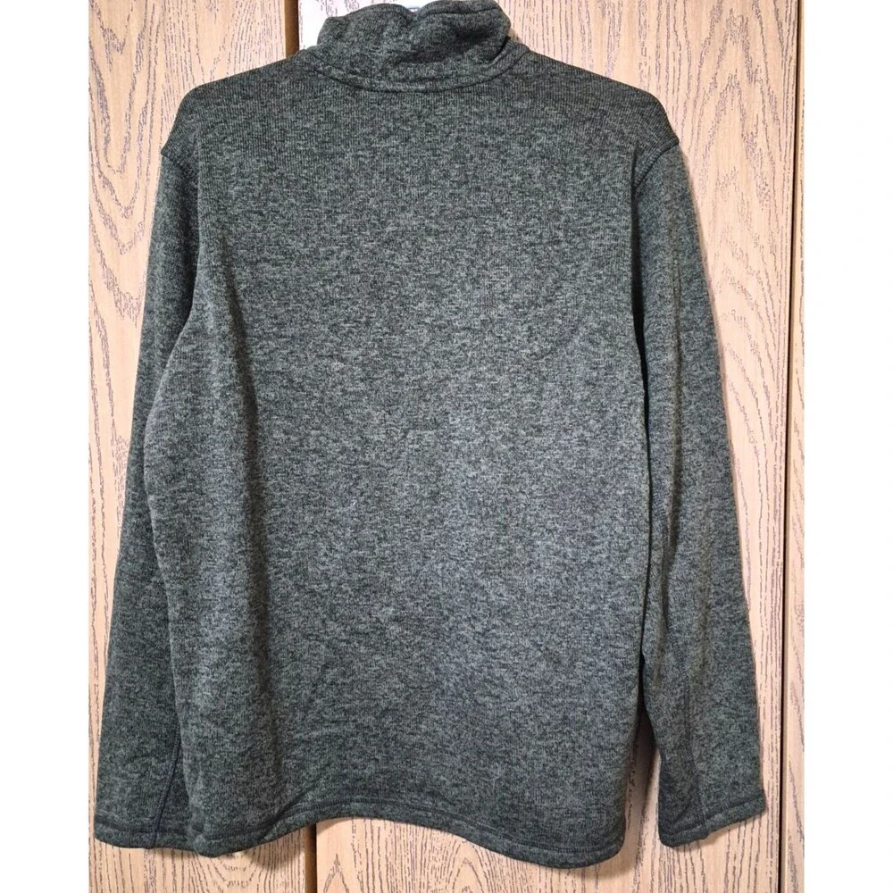 Eddie Bauer Men’s Olive Green Long Neck High Neck Pullover Sweater Size L